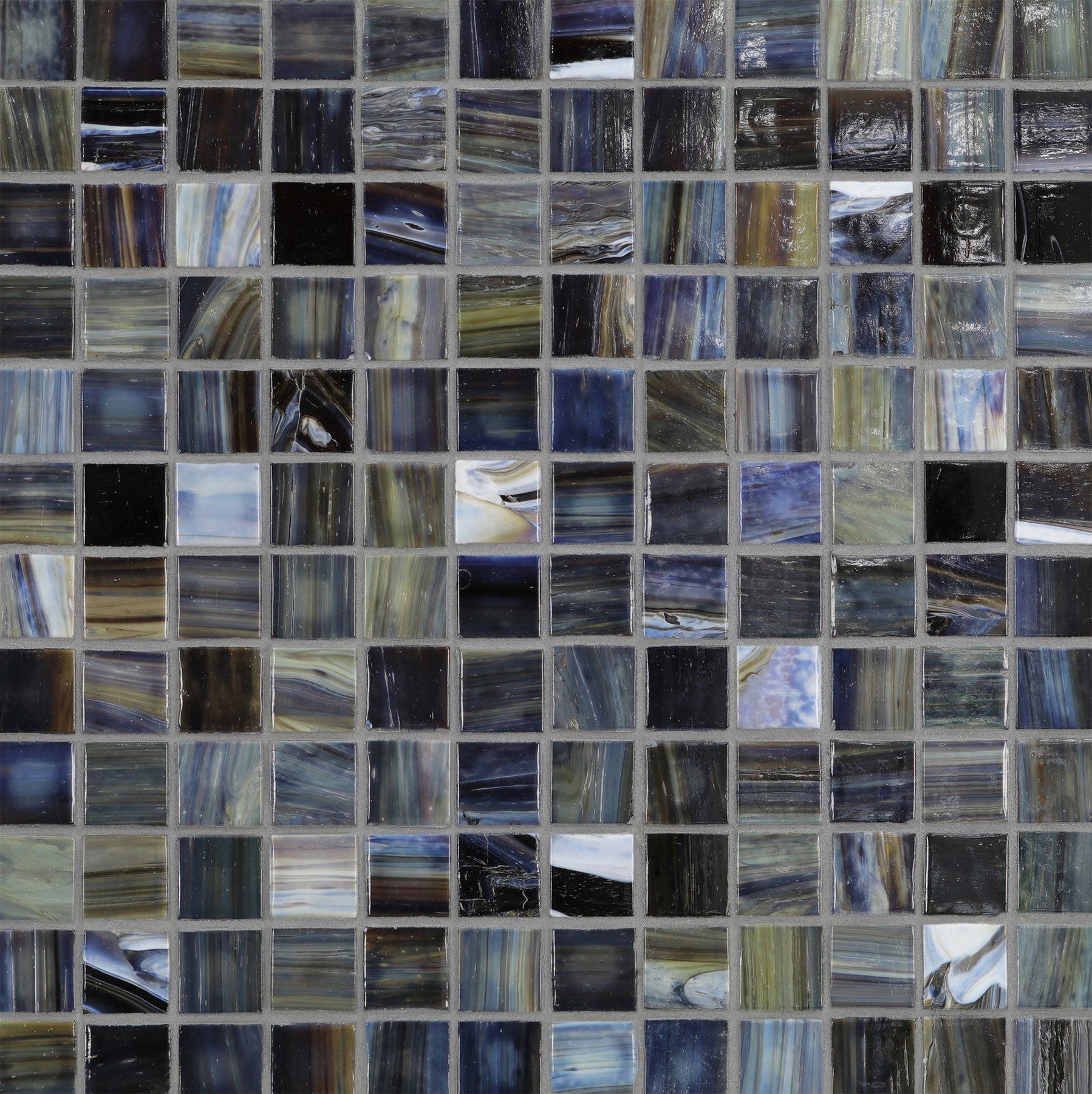 SHIBUI: Roman Earth 1"x1" Straight Stack Field Mosaic (12.51"x12.51" | natural)