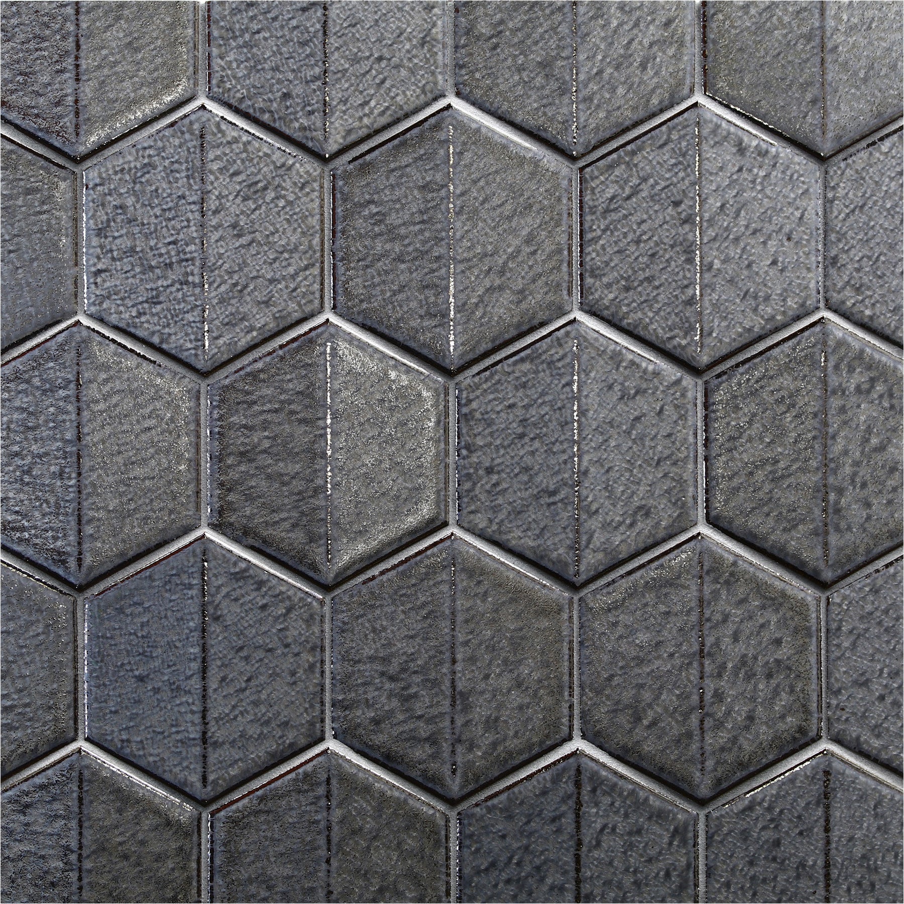 SHINJU: Cape Pearl Crest Hexagonal Field Mosaic (10.13"x11.74" | semi glossy)