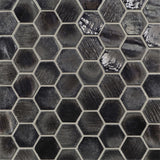 SHINJU: Olympia Cambric Hexagonal Field Mosaic (9.96"x11.5" | semi glossy)