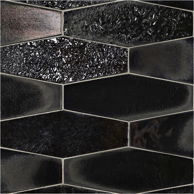 SHINJU: Olympia Reef Elongated Hexagon Field Tile (3 1/2"x9 1/2" | semi glossy)