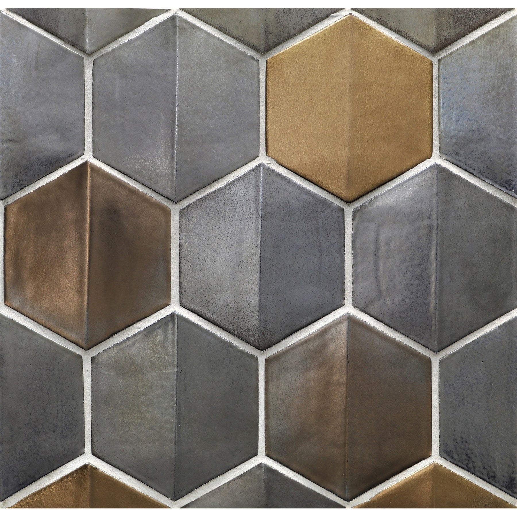 SHINJU: Pacific Crest Hexagonal Field Mosaic (10.13"x11.74" | semi glossy)