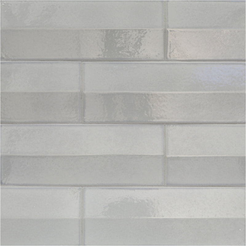 SHINJU MIRAI: Moonstone Tent Rectangle Field Tile (3 1/2"x9 1/2" | glossy)