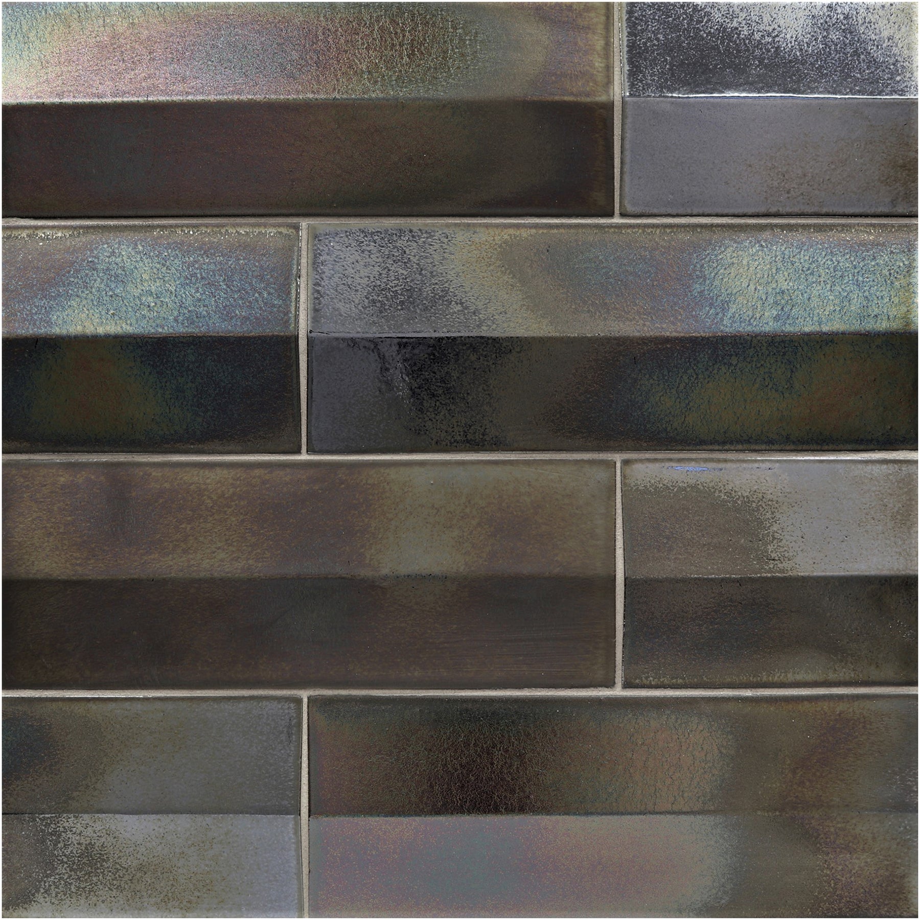 SHINJU MIRAI: Olympia Tent Rectangle Field Tile (3 1/2"x9 1/2" | glossy)