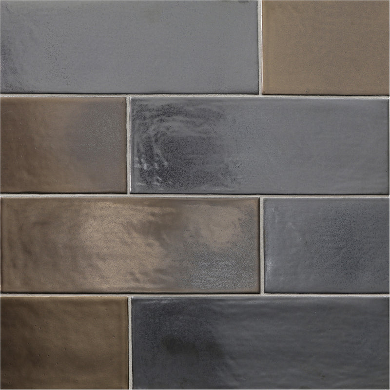 SHINJU MIRAI: Pacific Serene Rectangle Field Tile (3 1/2"x9 1/2" | glossy)