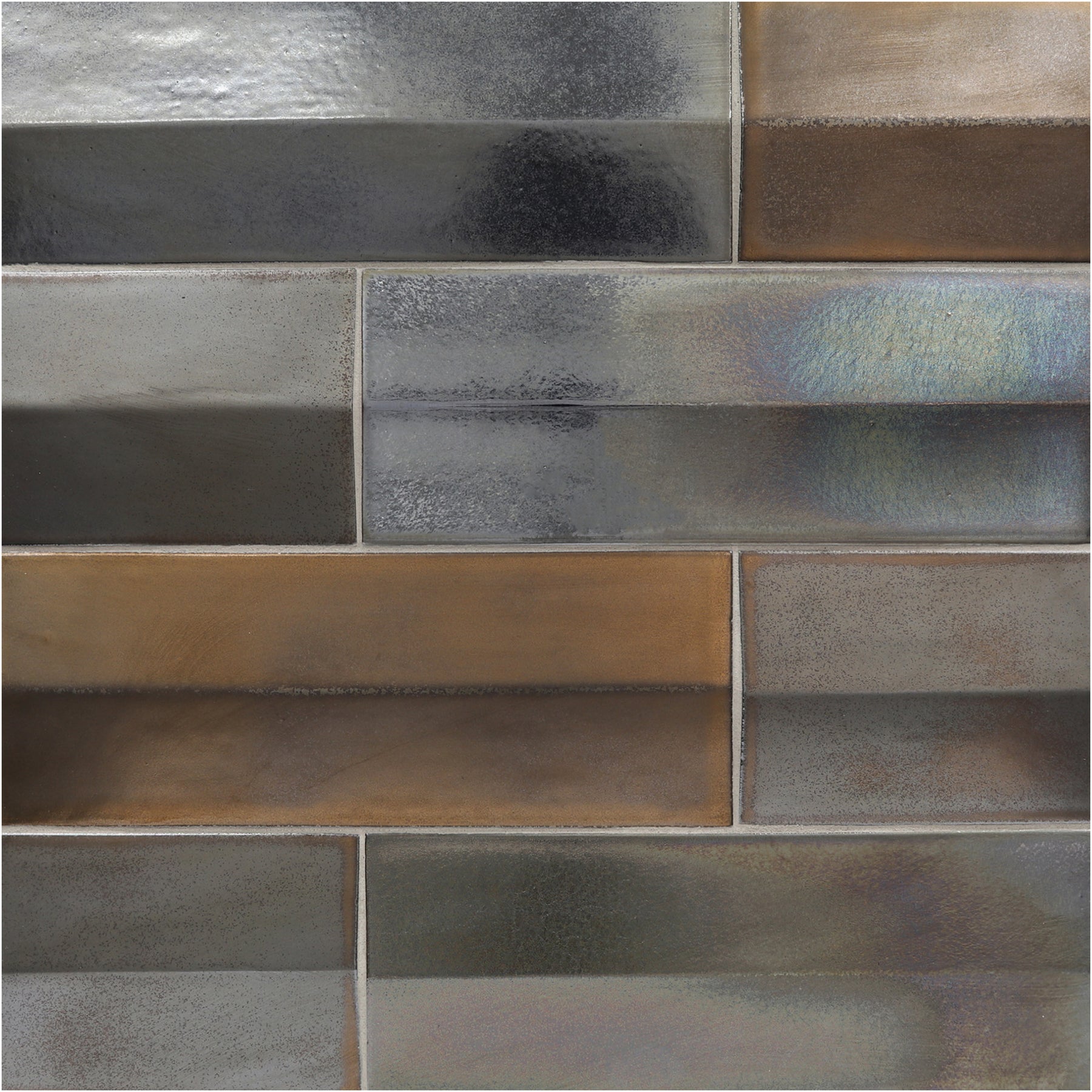 SHINJU MIRAI: Pacific Tent Rectangle Field Tile (3 1/2"x9 1/2" | glossy)