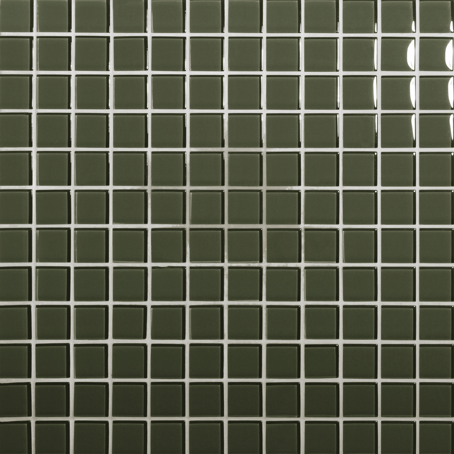 TOMEI: Evergreen 1"x1" Straight Stack Field Mosaic (12.57"x12.57" | natural)