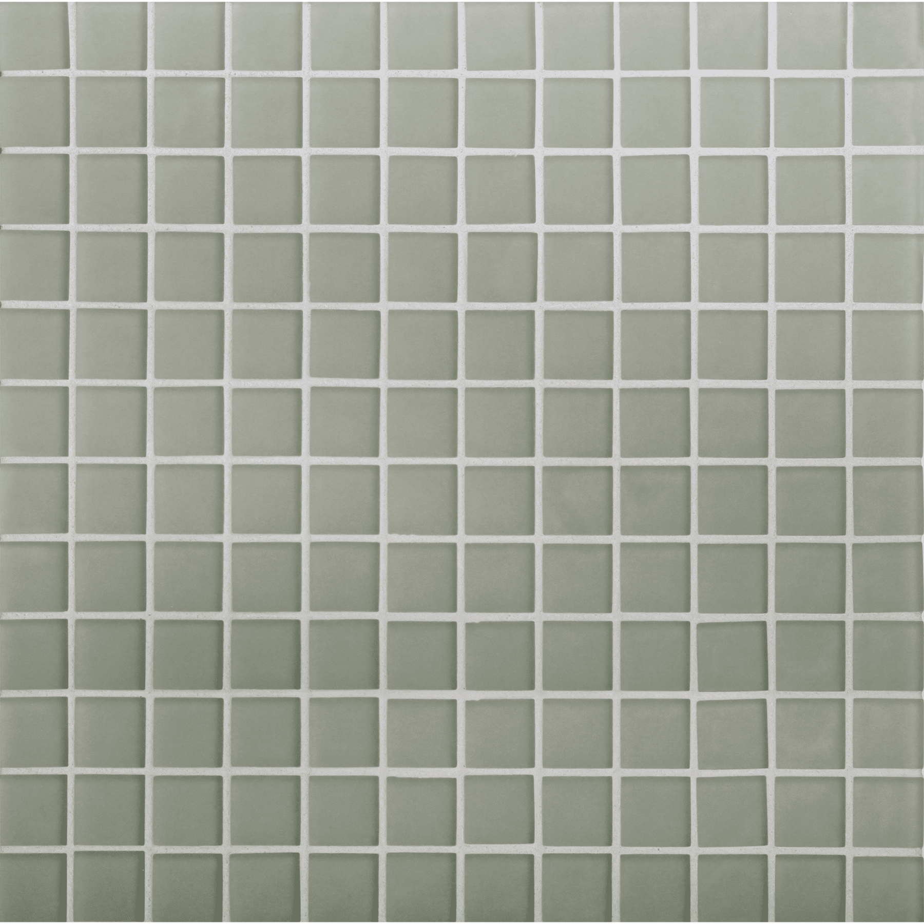 TOMEI: Platinum Green 1"x1" Straight Stack Field Mosaic (12.57"x12.57" | silk)