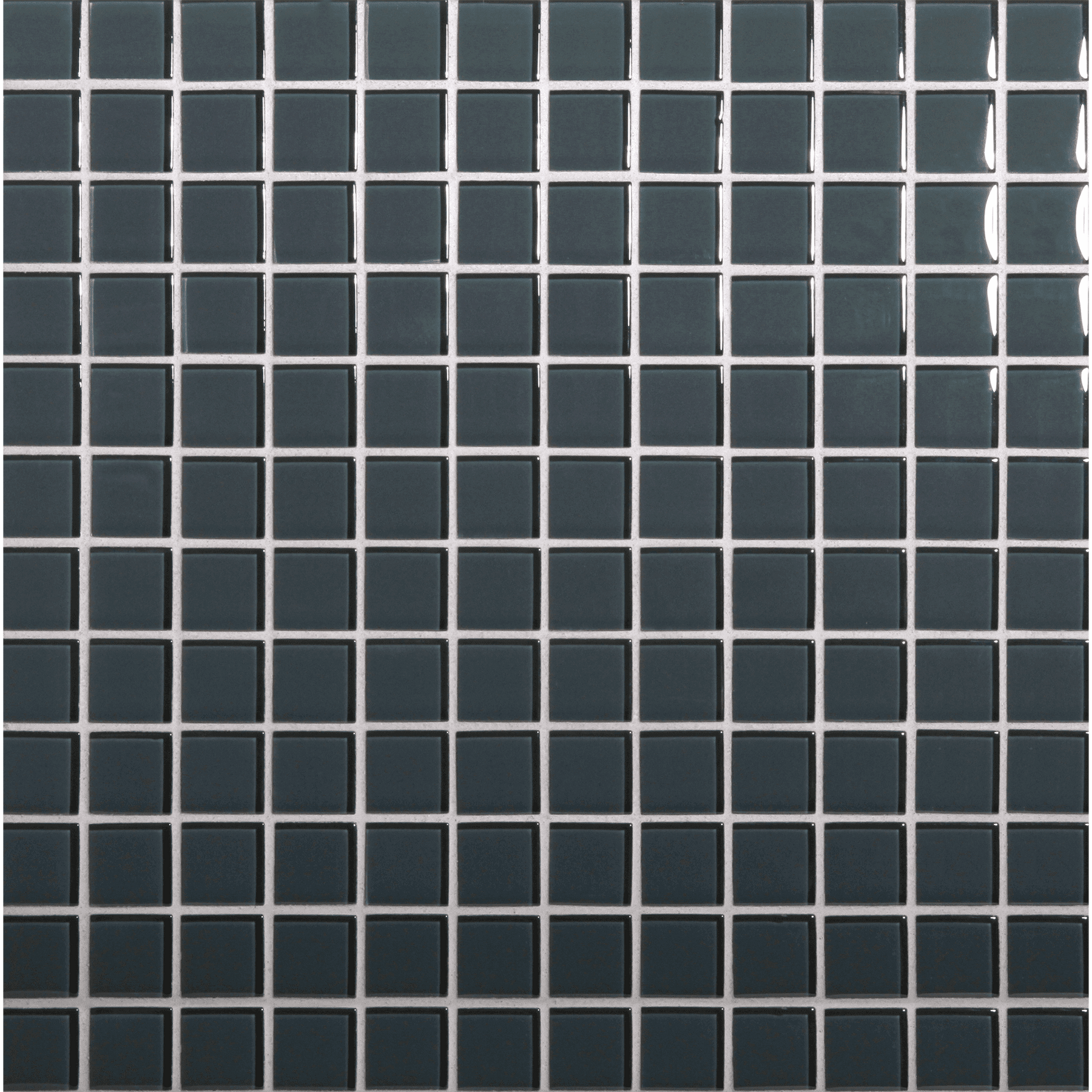 TOMEI: Sherborne Grey 1"x1" Straight Stack Field Mosaic (12.57"x12.57" | natural)