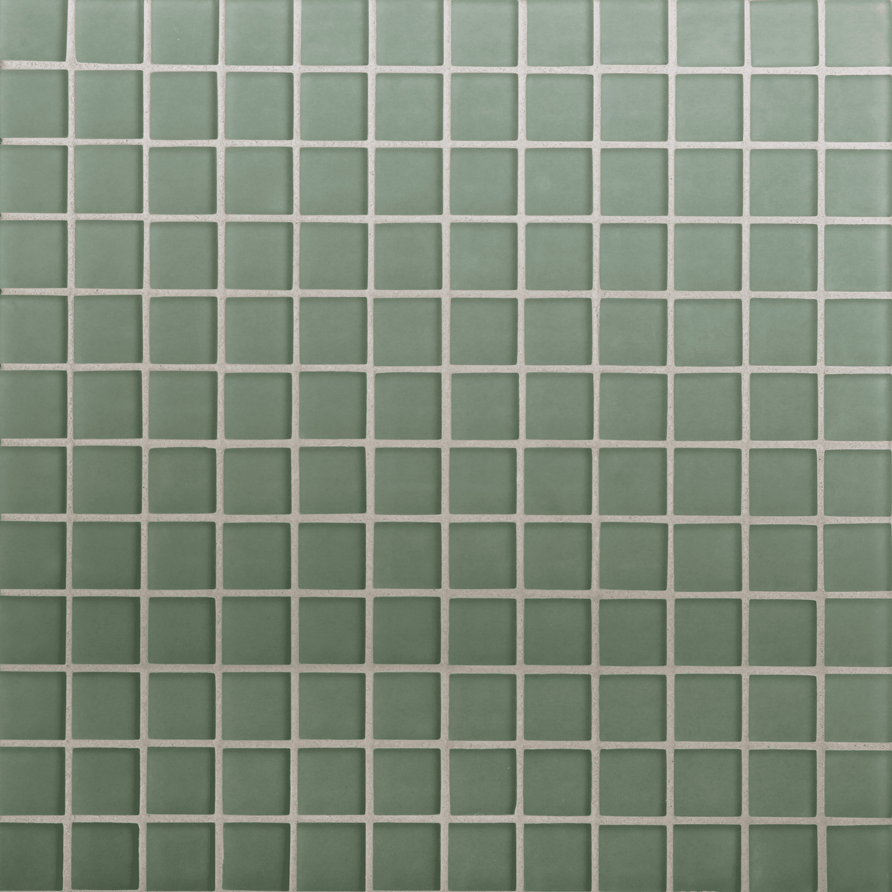 TOMEI: Silver Green 1"x1" Straight Stack Field Mosaic (12.57"x12.57" | silk)