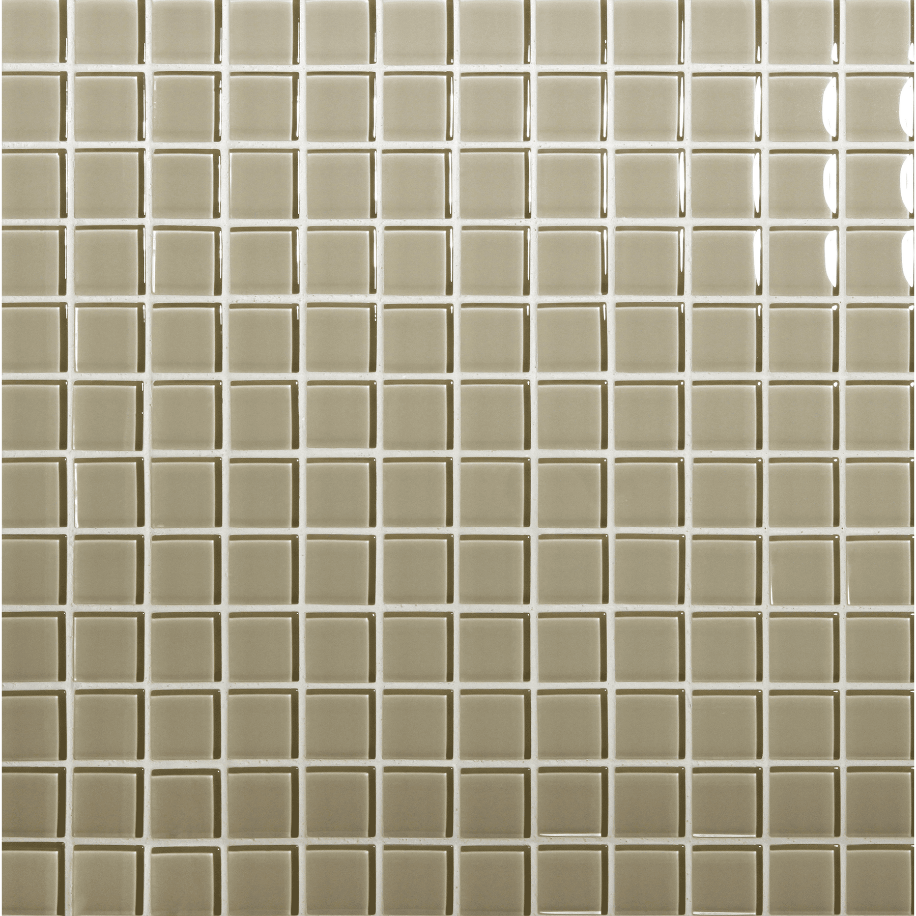 TOMEI: Vellum 1"x1" Straight Stack Field Mosaic (12.57"x12.57" | natural)