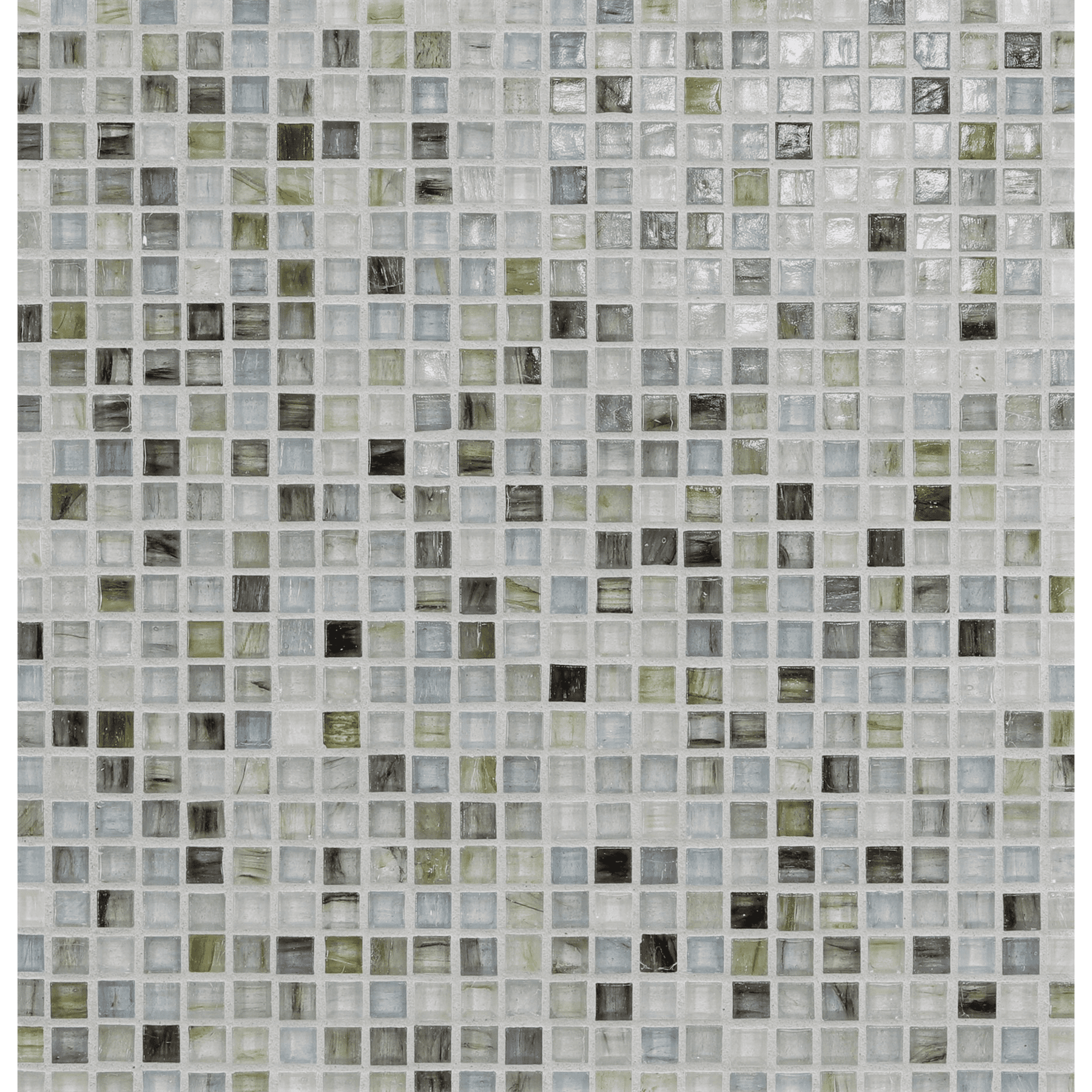 TOZEN: Arsenic 0.5"x0.5" Straight Stack Field Mosaic (12.52"x12.52" | natural)