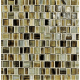 TOZEN: Copper Japonaise Offset Field Mosaic (12.57"x12.50" | natural)