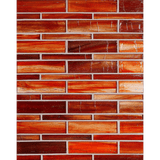 TOZEN: Marrakech Red Moyou Offset Field Mosaic (7.94"x12.38" | natural)
