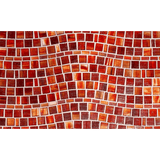 TOZEN: Marrakech Red Rio Offset Field Mosaic (15.42"x11.67" | natural)