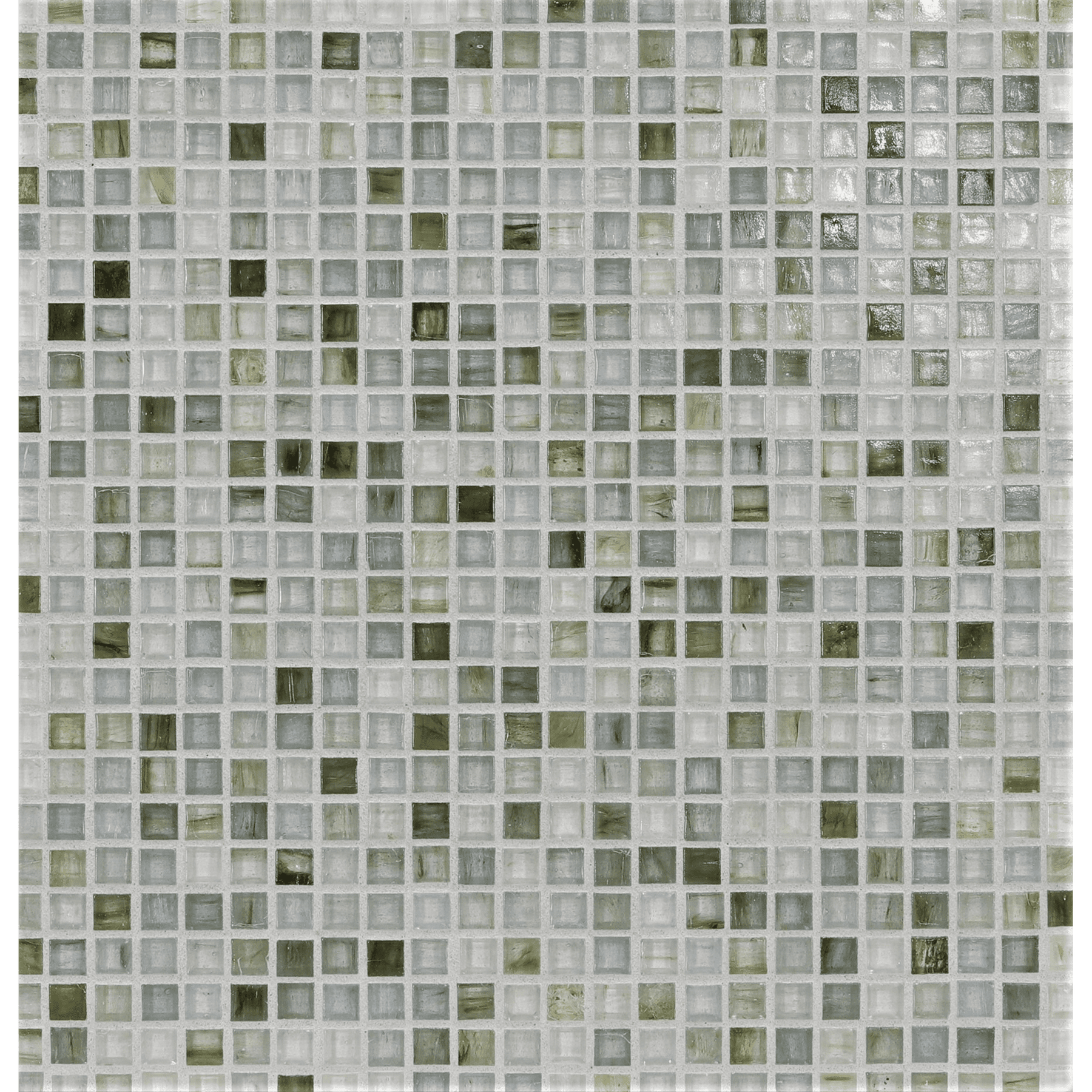 TOZEN: Selenium 0.5"x0.5" Straight Stack Field Mosaic (12.52"x12.52" | natural)