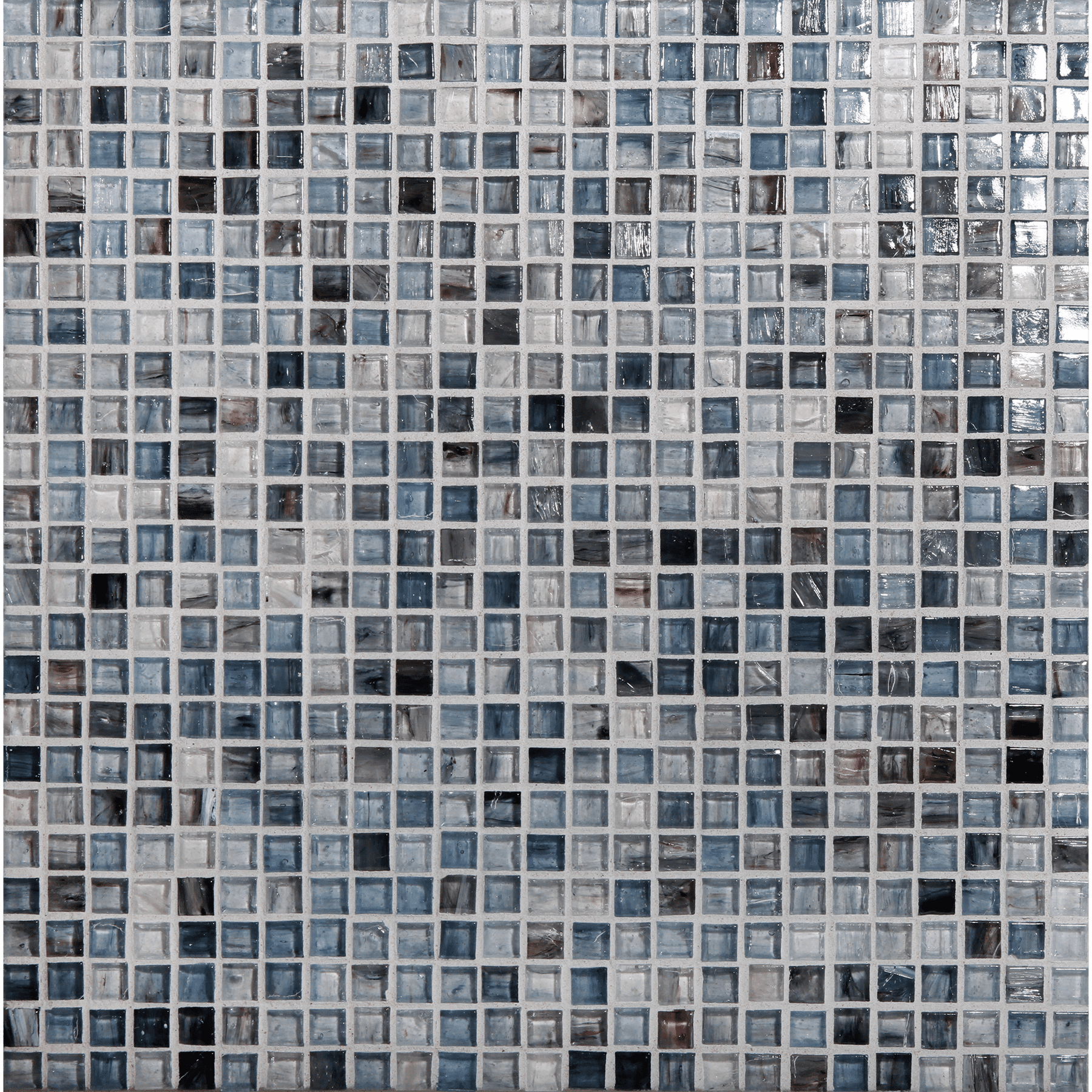 TOZEN: Tanzanite 0.5"x0.5" Straight Stack Field Mosaic (12.52"x12.52" | natural)