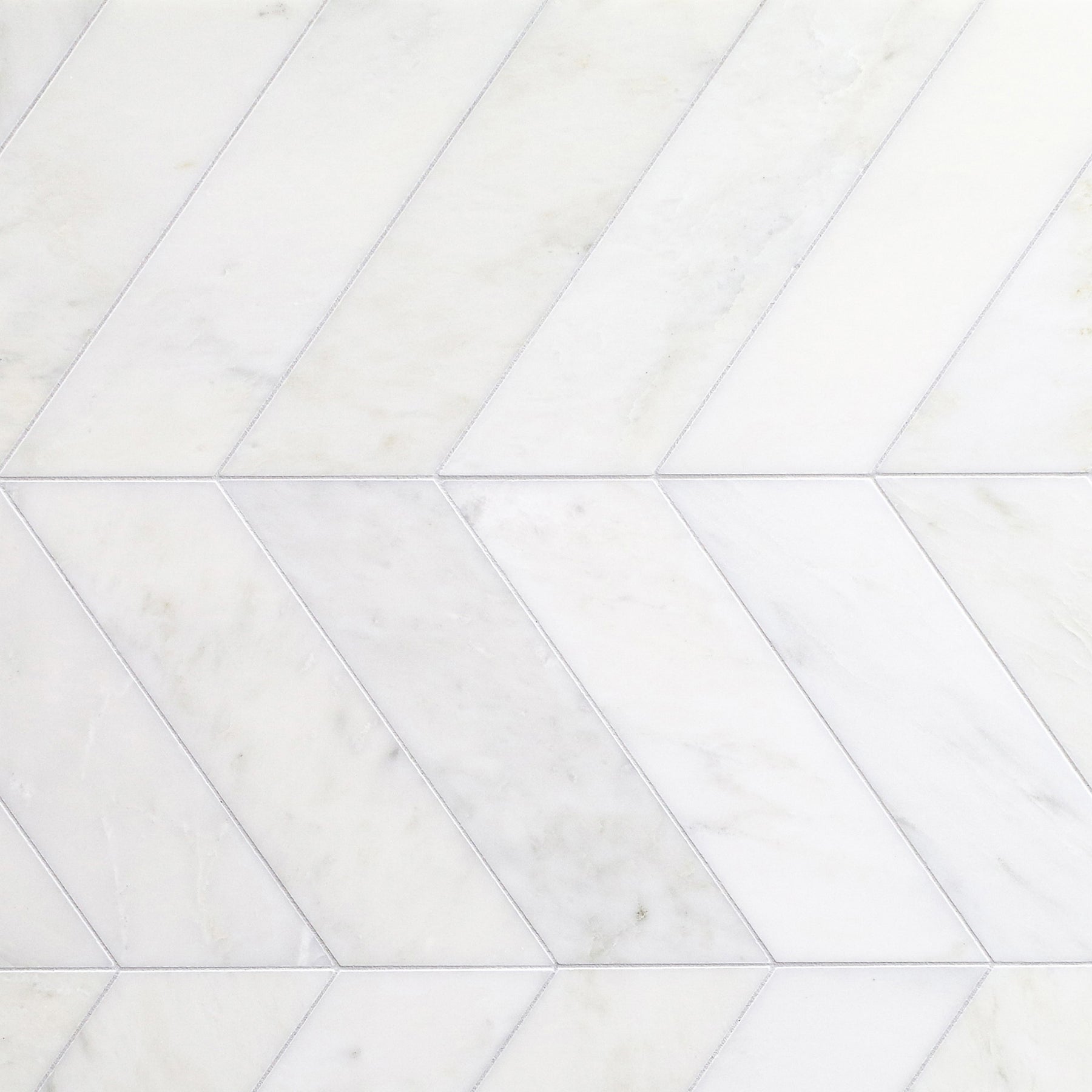 VESUVIO: Napoli White Chevron Field Tile (3"x12" | honed)
