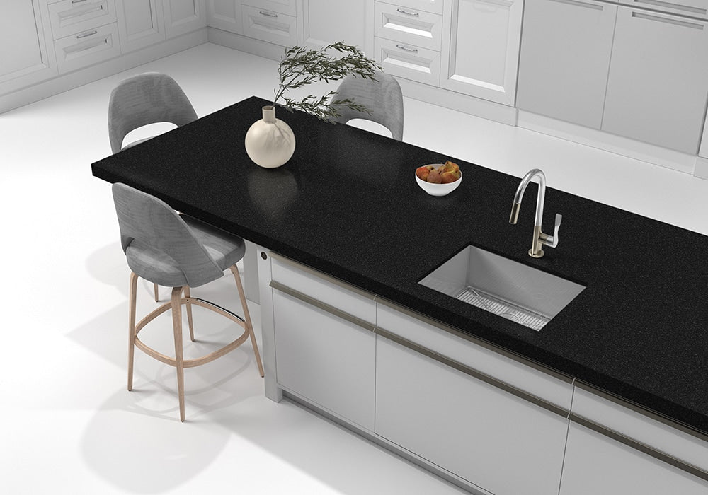 Absolute Black Antiqued Granite Slab Random 1 1/4 (SL90423)