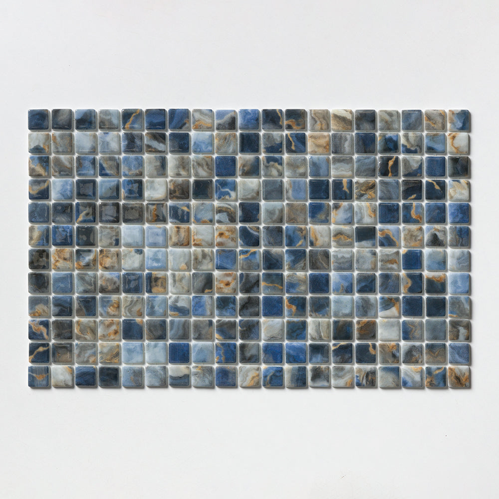 Ostrica Polished 1Γ1 Recycle Glass Mosaic 12 13/16Γ20 1/4 Image
