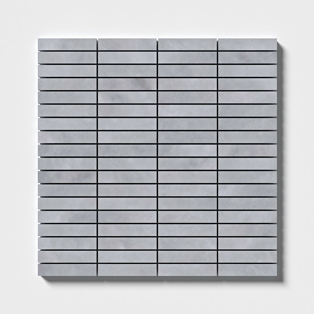 Allure Lt Honed 5/8×3 Marble Mosaic 12×12 Image