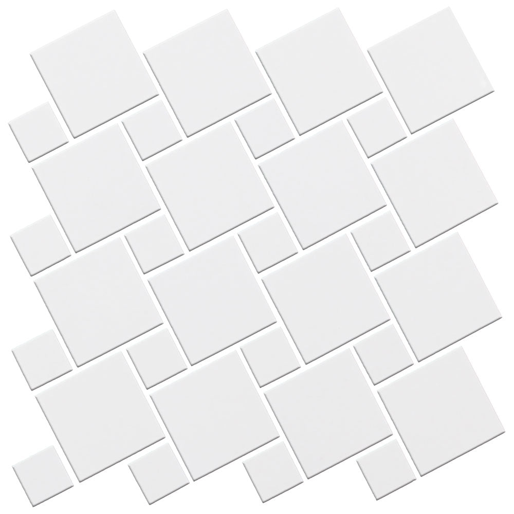 Alpine Polished Modern Porcelain Mosaic 11 1/10×11 1/10 Image