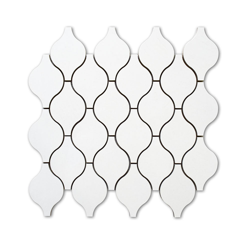 Alpine Polished Infinity Porcelain Mosaic 14 3/5×14 3/5 Image