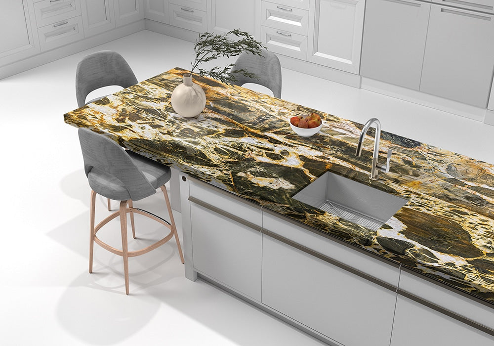 Andes Polished Quartzite Slab Random 1 1/4 (SL91016)