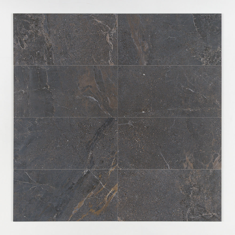 Marble Systems Anthea Porcelain Dark matte porcelain tile pattern swatch — available at Surface Group