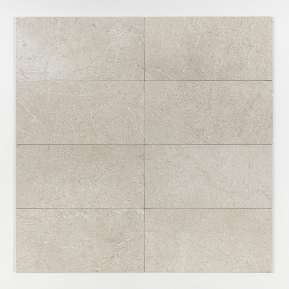 Marble Systems Anthea Porcelain White matte porcelain tile pattern swatch — available at Surface Group