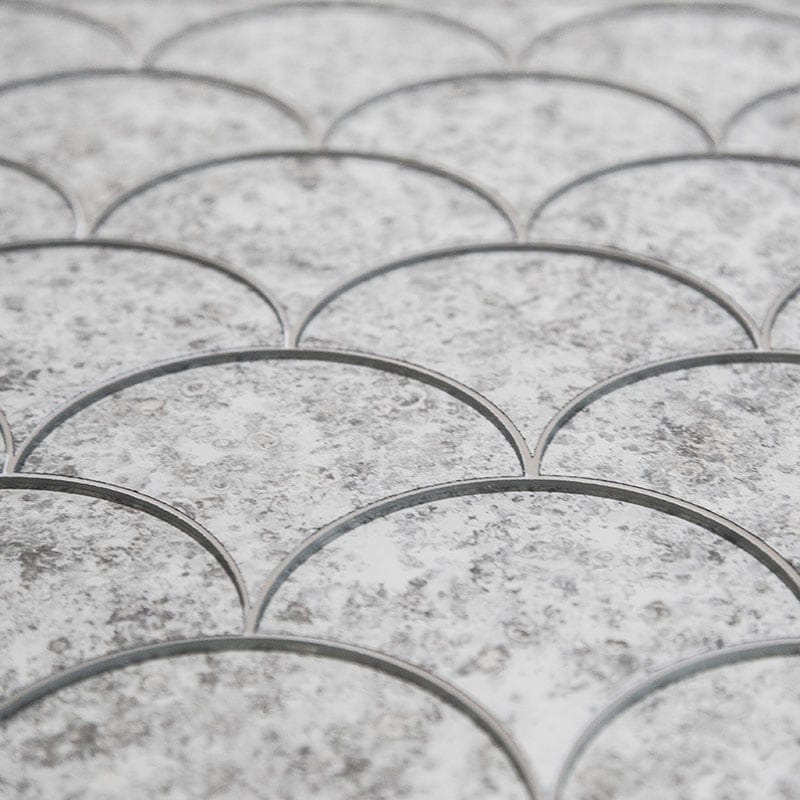 Marble Systems Antique Mirror Tiles Gray glossy mirror glass tile arrangement β available at Surface Group