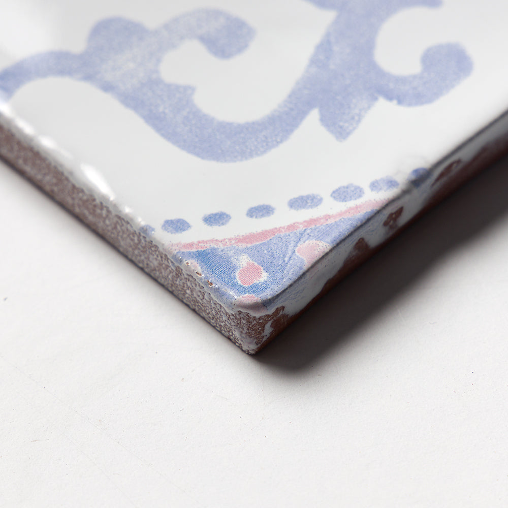 Indigo Wash India Glossy Glazed Terracotta Tiles 6×6