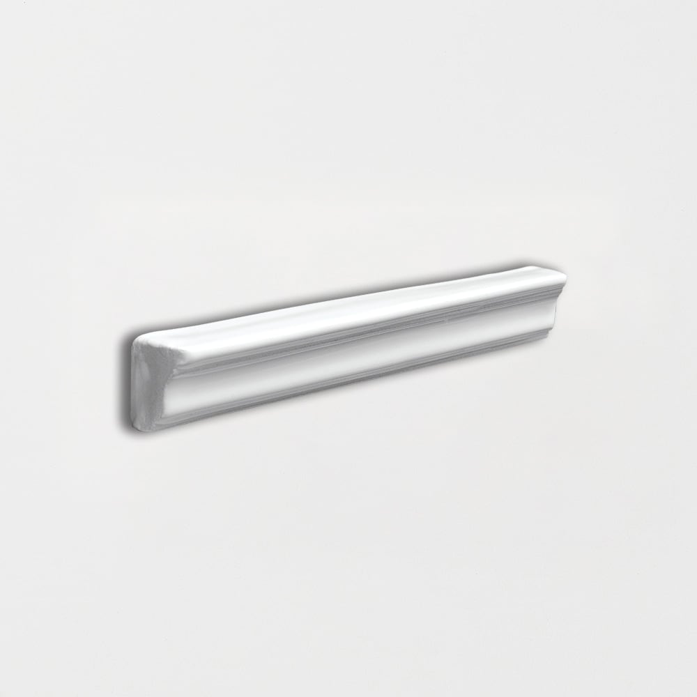 Royal White Glossy Finish Trim Glazed Terracotta Moldings 1Γ6 Image