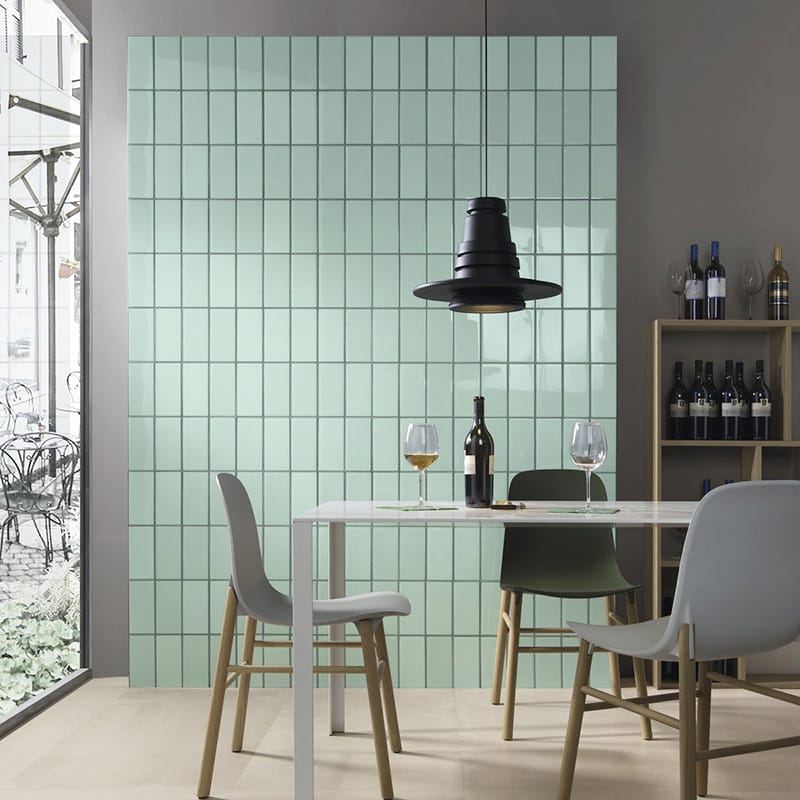 Aquamarine Glossy Ceramic Tile 4×8 (WIS12193)