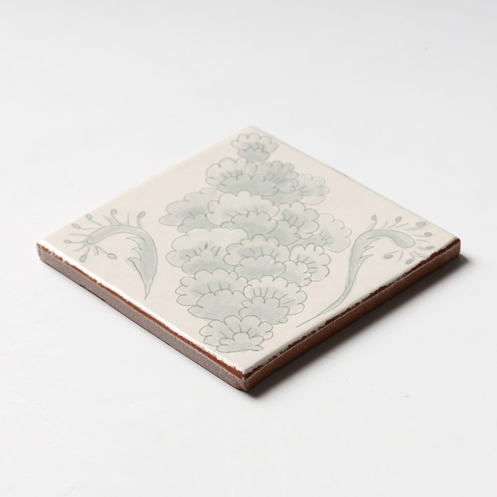 ARCADIA: Flutter Glazed Terracotta Deco Field Tile (6"x6"x3/8 | matte)