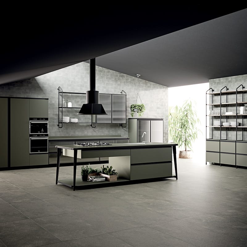 Army Grey Glazed Ceramic Wall Decos 4×12 (WIS12375)
