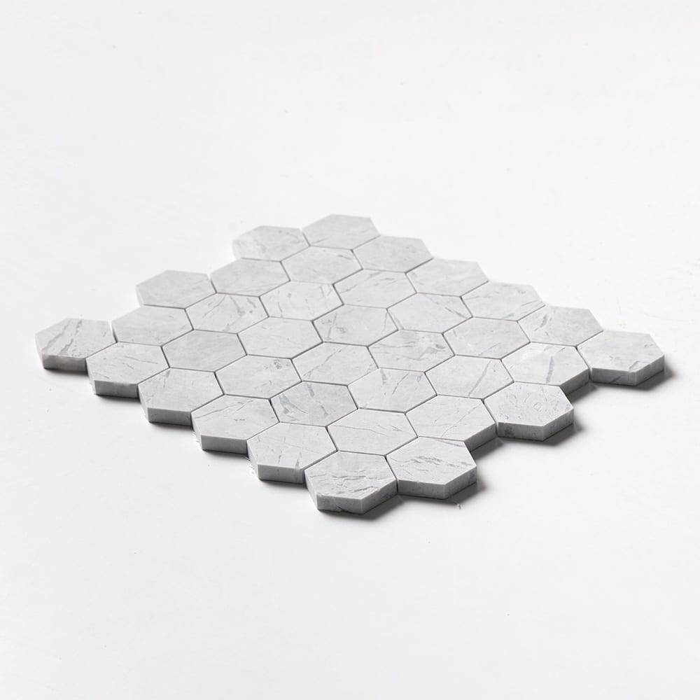 Avalanche Honed Hexagon 2 Marble Mosaics 10 3/8Γ12 (MS02686)
