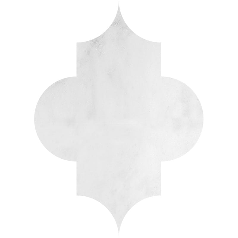 Arabesquette Avalon Polished Marble Waterjet Decos 6×8 1/4 Image