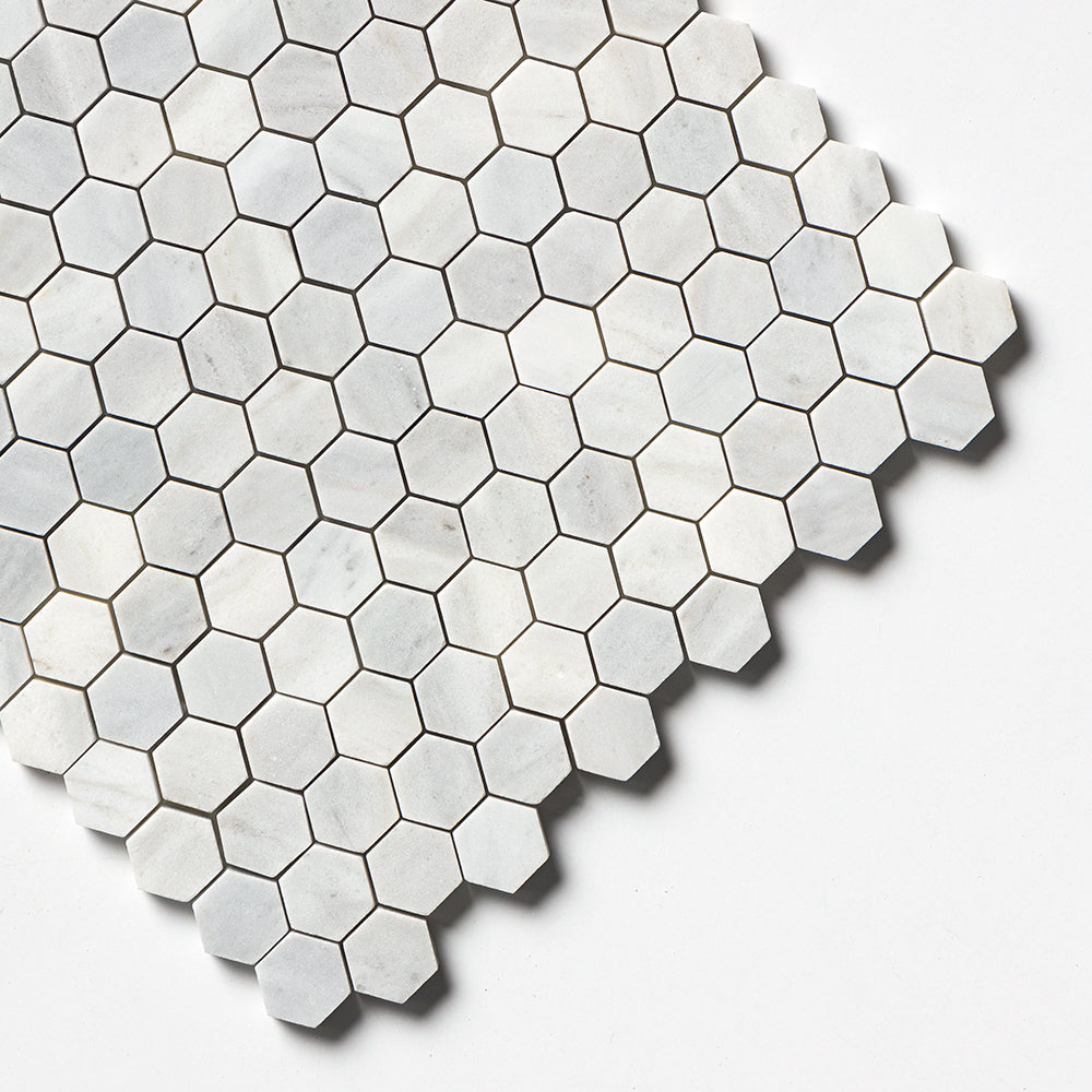 Avenza Honed Hexagon 1×1 Marble Mosaics 11 1/2×12 1/4 (MS02288)
