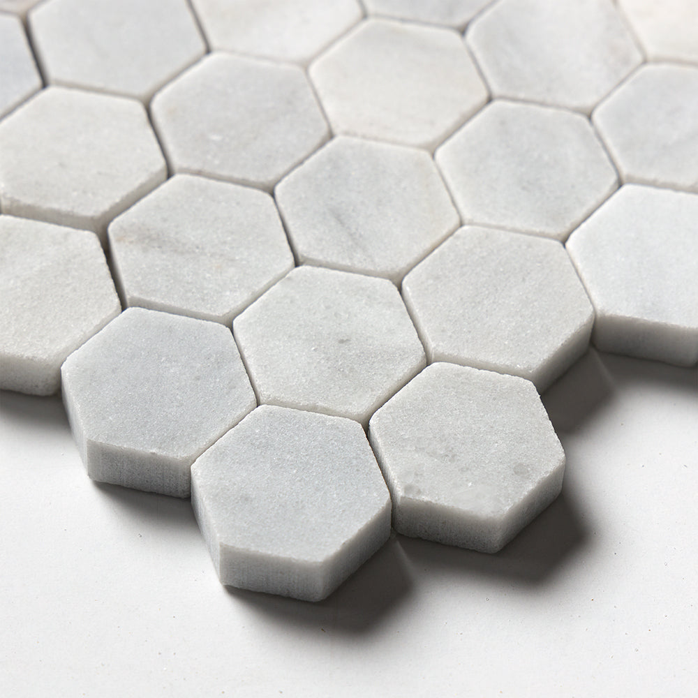 Avenza Honed Hexagon 1×1 Marble Mosaics 11 1/2×12 1/4 (MS02288)