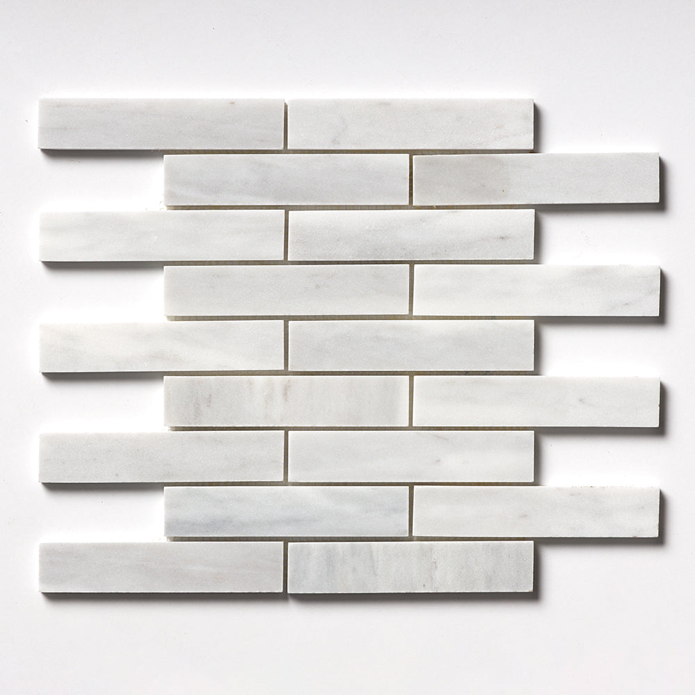 Avenza Honed 1 1/4×6 Marble Mosaic 12×12 Image