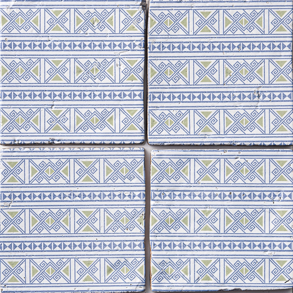 Marble Systems Batik glossy terracotta tile pattern swatch — available at Surface Group