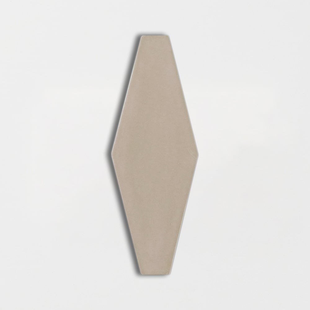 Latte Glossy Longest Hexagon Ceramic Tile 3×7 7/8 Image