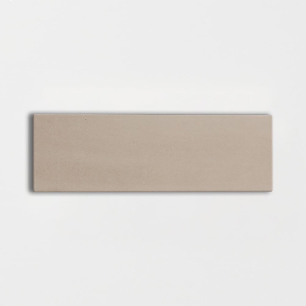 Latte Glossy Ceramic Tile 4×12 Image