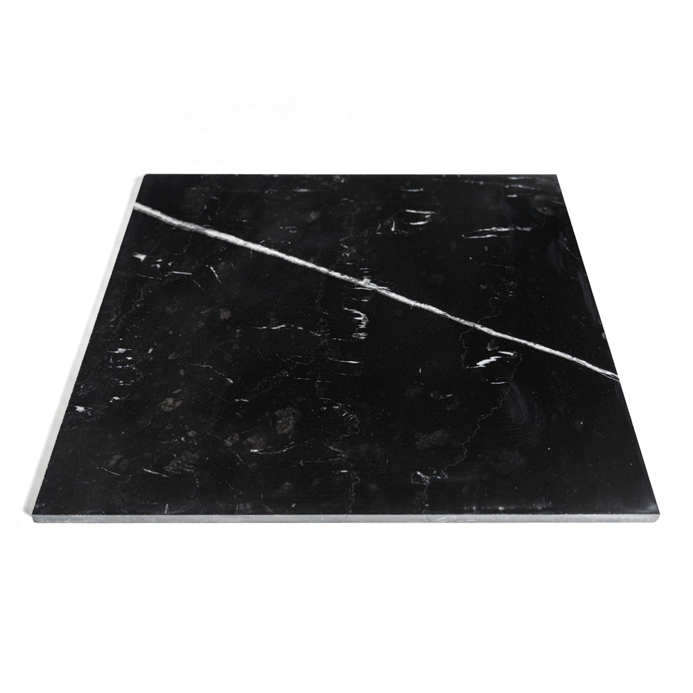 Belgium Black Honed Marble Tiles 18×18 (TL91415)