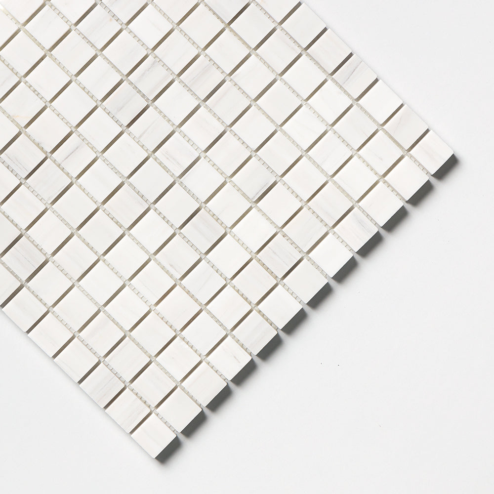 Bianco Dolomiti Classic Honed 1×1 Marble Mosaics 12×12 (MS02058)