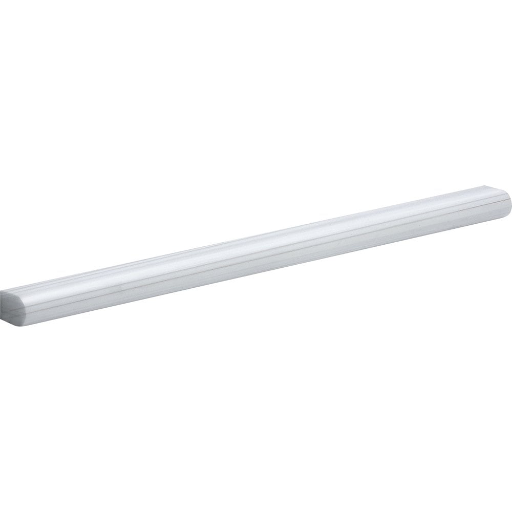 Bianco Dolomiti Classic Honed Pencil Liner Marble Moldings 1/2×12 Image
