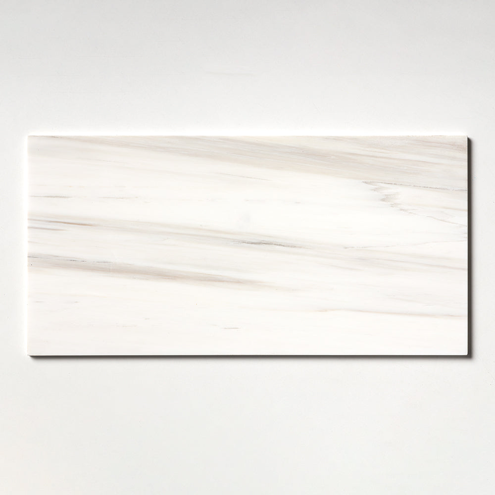 Bianco Dolomiti Classic Honed Marble Tile 12×24 Image