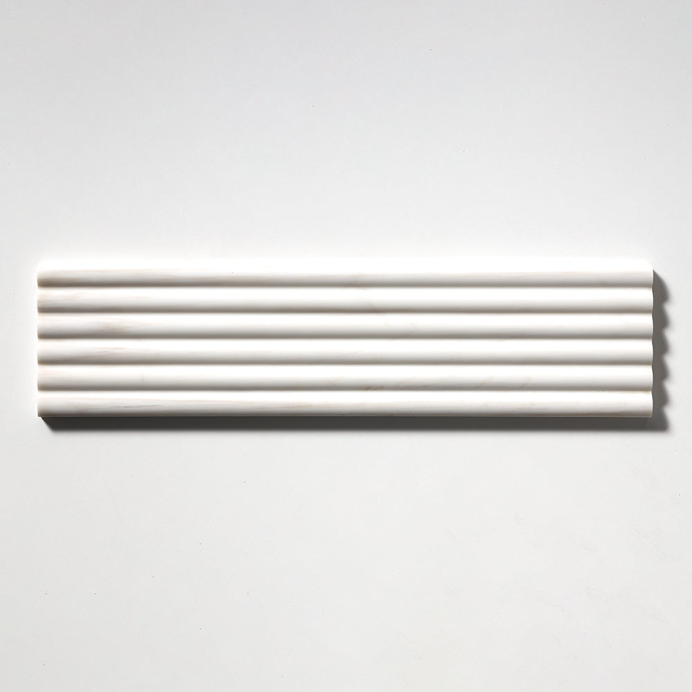 Bianco Dolomiti Classic Honed Marble Tile 6×24 Image
