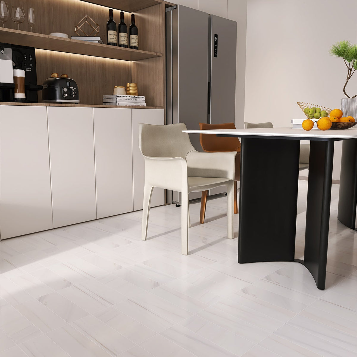 Bianco Dolomiti Classic Honed Subway Marble Tiles 4×12 (TL19357)
