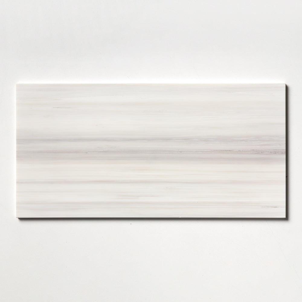Bianco Dolomiti Classic Polished Marble Tile 12×24 Image